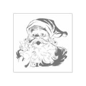 Vintage Santa Briefmarke Gummistempel (Prägung)