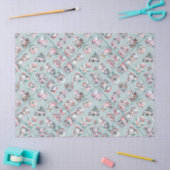 Vintage Santa & Candy Cane Holiday Seidenpapier (Basteln)