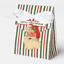 Vintage Santa & Candy Cane Stripes Funchbox Geschenkschachtel