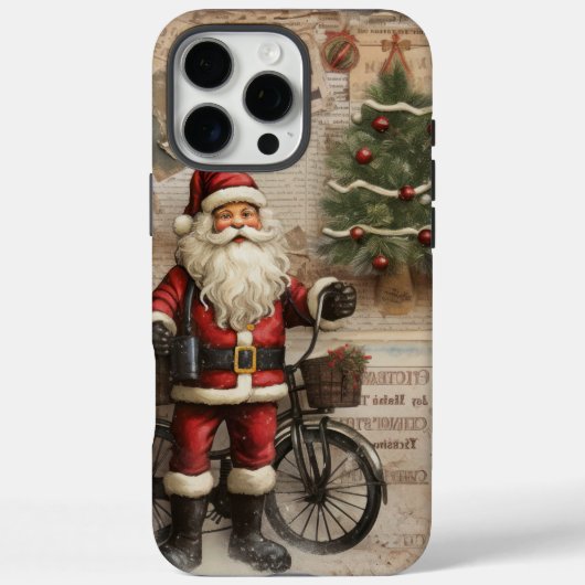 Vintage Santa Case-Mate iPhone Hülle (Rückseite)