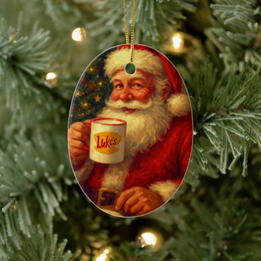 Vintage Santa Christmas Ornament • Cozy gift (Baum)