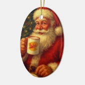 Vintage Santa Christmas Ornament • Cozy gift (Links)