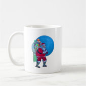 VINTAGE SANTA, CHRISTMAS SACK, SPIELZEUGE IM STARR KAFFEETASSE (Links)