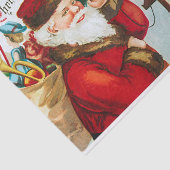 Vintage Santa Claus Calling Christmas Child Seidenpapier (Ausschnitt)