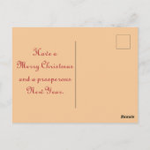 Vintage Santa Claus Christmas Card Postkarte (Rückseite)