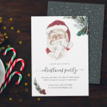Vintage Santa Claus Christmas Party Invitation<br><div class="desc">Put a little extra "merry" into your holiday shindig with this charming invitation. Whether you use this invitation for a holiday cocktail party with friends and family or a corporate holiday mixer, this vintage Santa invitation is a perfect way to invite your guests to get their mingle & jingle on....</div>
