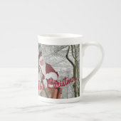Vintage Santa Claus Christmas Porzellantasse (Rechts)