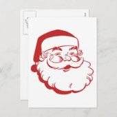 Vintage Santa Claus Feiertagspostkarte (Vorne/Hinten)