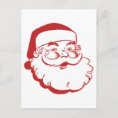 Vintage Santa Claus Feiertagspostkarte (Vorderseite)