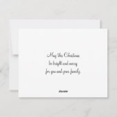 Vintage Santa Claus-Flachkarte Feiertagskarte (Rückseite)