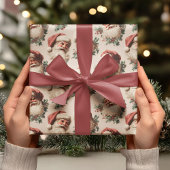 Vintage Santa Claus Geschenkpapier