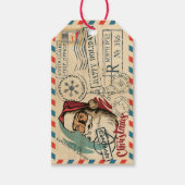 Vintage Santa Claus Gifttags Geschenkanhänger (Vorderseite)