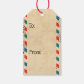 Vintage Santa Claus Gifttags Geschenkanhänger (Rückseite)