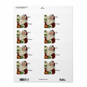 Vintage Santa Claus Labels (Vorne)