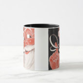 Vintage Santa Claus mit Erinnerungsschnur am Finge Tasse (Zentrum)