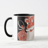 Vintage Santa Claus mit Erinnerungsschnur am Finge Tasse (Links)