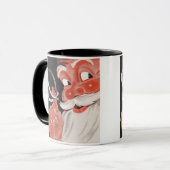 Vintage Santa Claus mit Erinnerungsschnur am Finge Tasse (Vorderseite Links)