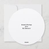 Vintage Santa Clause Christmas Feiertagskarte (Rückseite)