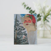 Vintage Santa Collage Postkarte (Stehend Vorderseite)