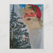 Vintage Santa Collage Postkarte (Vorderseite)