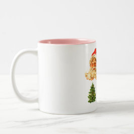 Vintage Santa Face Tasse