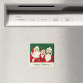 Vintage Santa-Familie Magnet (In Situ (Geschirrspüler))