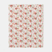 Vintage Santa Fleece Blanket (Vorderseite)