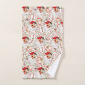 Vintage Santa Fleece Decke Badehandtuch Set (Handtuch)
