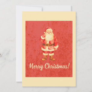 Vintage Santa Frohe Weihnachten