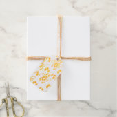 Vintage Santa Gold Foil Gift Tag Geschenkanhänger (Mit Schnur)