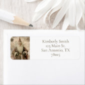 Vintage Santa Holiday Rücksendeadresse (Insitu)