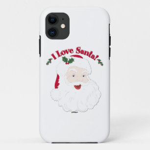 Vintage Santa I Love Santa! iPhone 11 Hülle