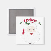 Vintage Santa I Magnet (Vorderseite/Rückseite)