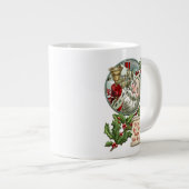 Vintage Santa Jumbo-Tasse (Vorderseite Rechts)
