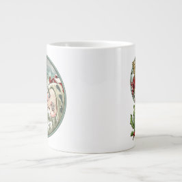 Vintage Santa Jumbo-Tasse