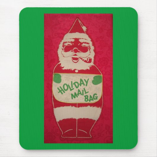 Vintage Santa Mail-Tasche Mousepad (Vorne)