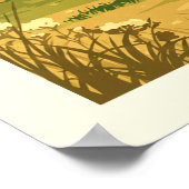 Vintage Santa Maria California Poster (Ecke)