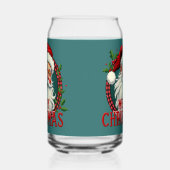 Vintage Santa Merry Christmas Illustration Patten Dosenglas (Links)