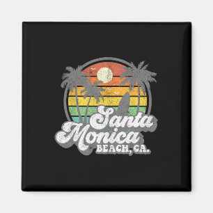 Vintage Santa Monica Beach Kalifornien Surfen Surf Magnet