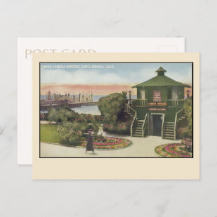 Vintage Santa Monica Kamera Obscura Postkarte