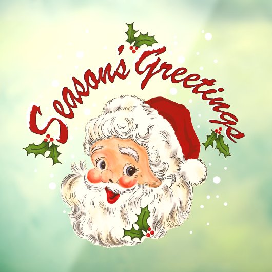 Vintage Santa No 1 Fensteraufkleber (Blatt 3)