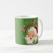 Vintage Santa No. 1  - Season's Greetings Kaffeetasse (VorderseiteRechts)