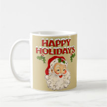 Vintage Santa No. 2- Happy Holidays