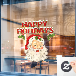 Vintage Santa Nr. 2 Fensteraufkleber