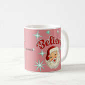 Vintage Santa Nr. 6 - Glaube Kaffeetasse (VorderseiteRechts)