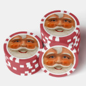 Vintage Santa-Oberfläche Pokerchips (Stapel)
