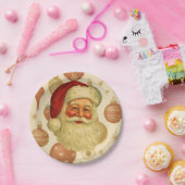 Vintage Santa Paper Plates Pappteller (Party)