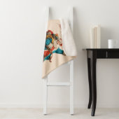 Vintage Santa Personalized Christmas Design Sherpadecke (Beispiel)