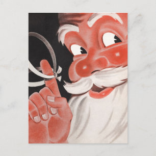 Vintage Santa Postkarte