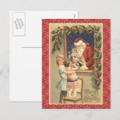 Vintage Santa Postkarte (Vorne/Hinten)